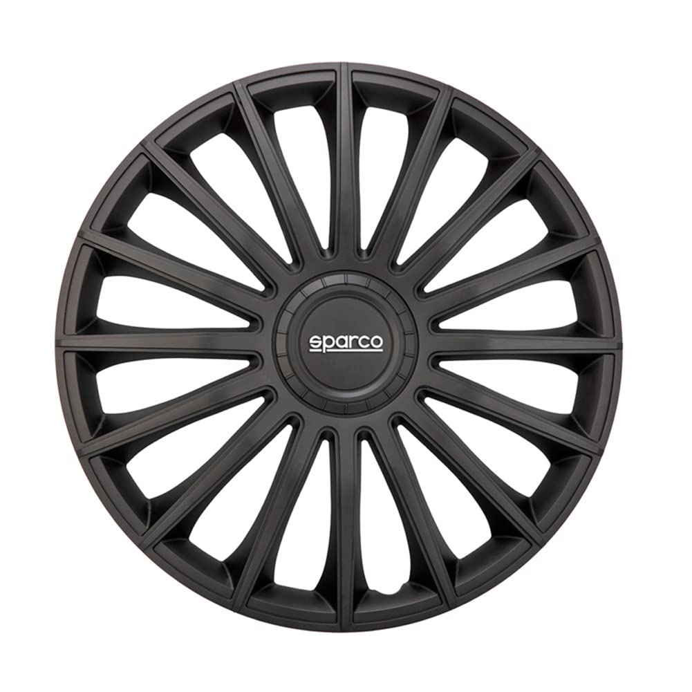 Satz Sparco Radzierblenden Treviso 13-Zoll Schwarz