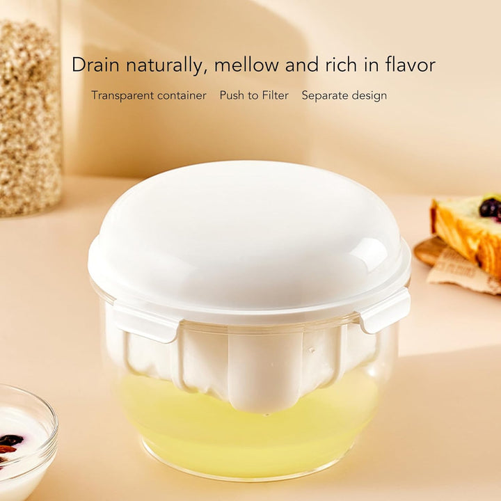Joghurt Molke -Separator Rundkapazität Effizientes Feines Mesh Joghurthersteller Filter für Home Kit