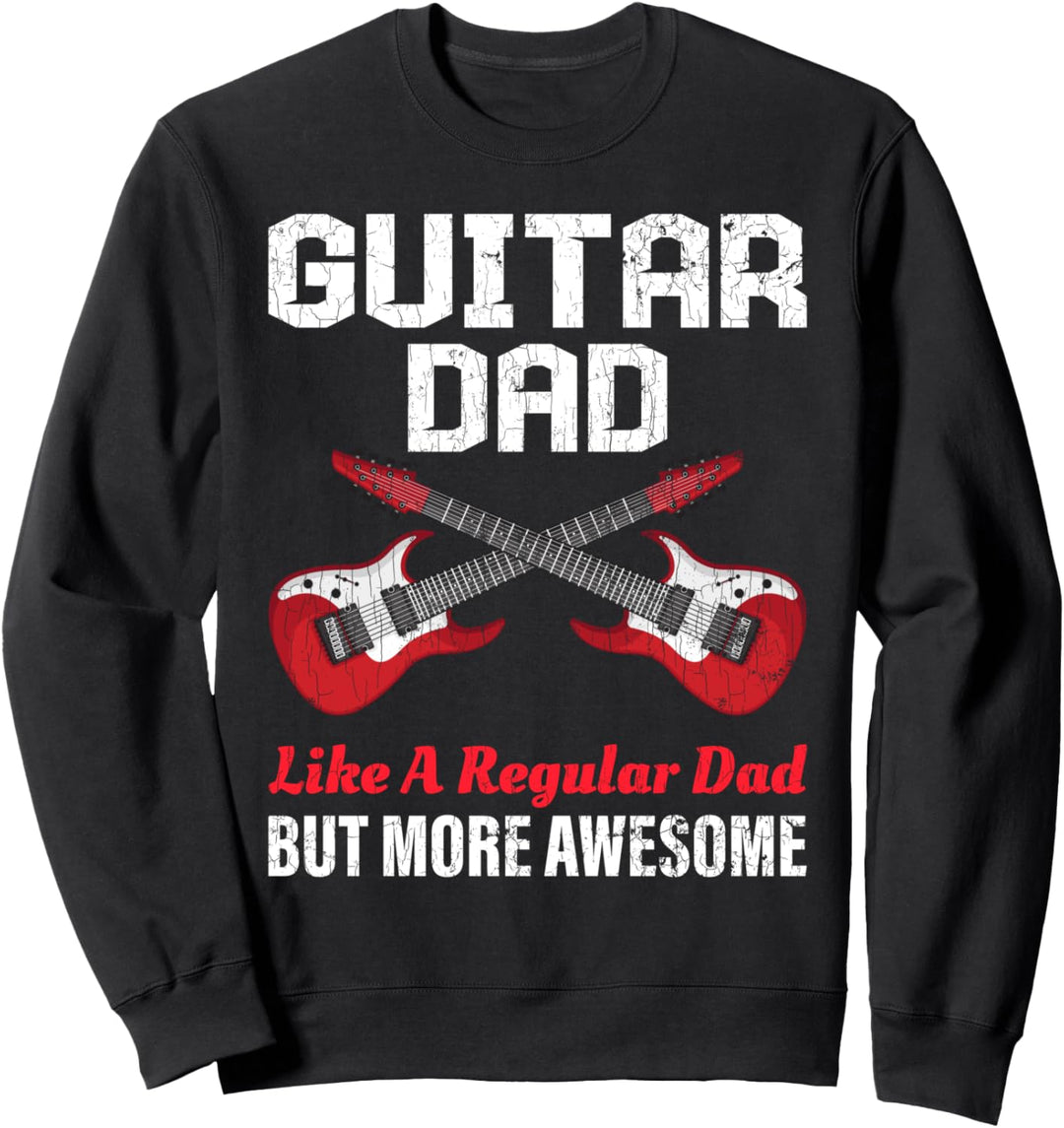 Gitarre Papa Lustige Gitarrist Vatertag Grafik Sweatshirt