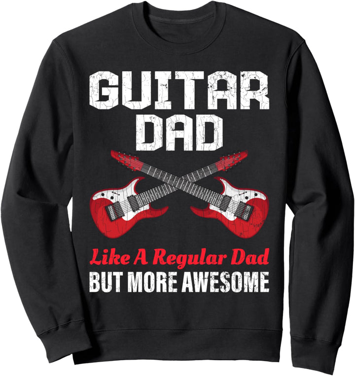 Gitarre Papa Lustige Gitarrist Vatertag Grafik Sweatshirt