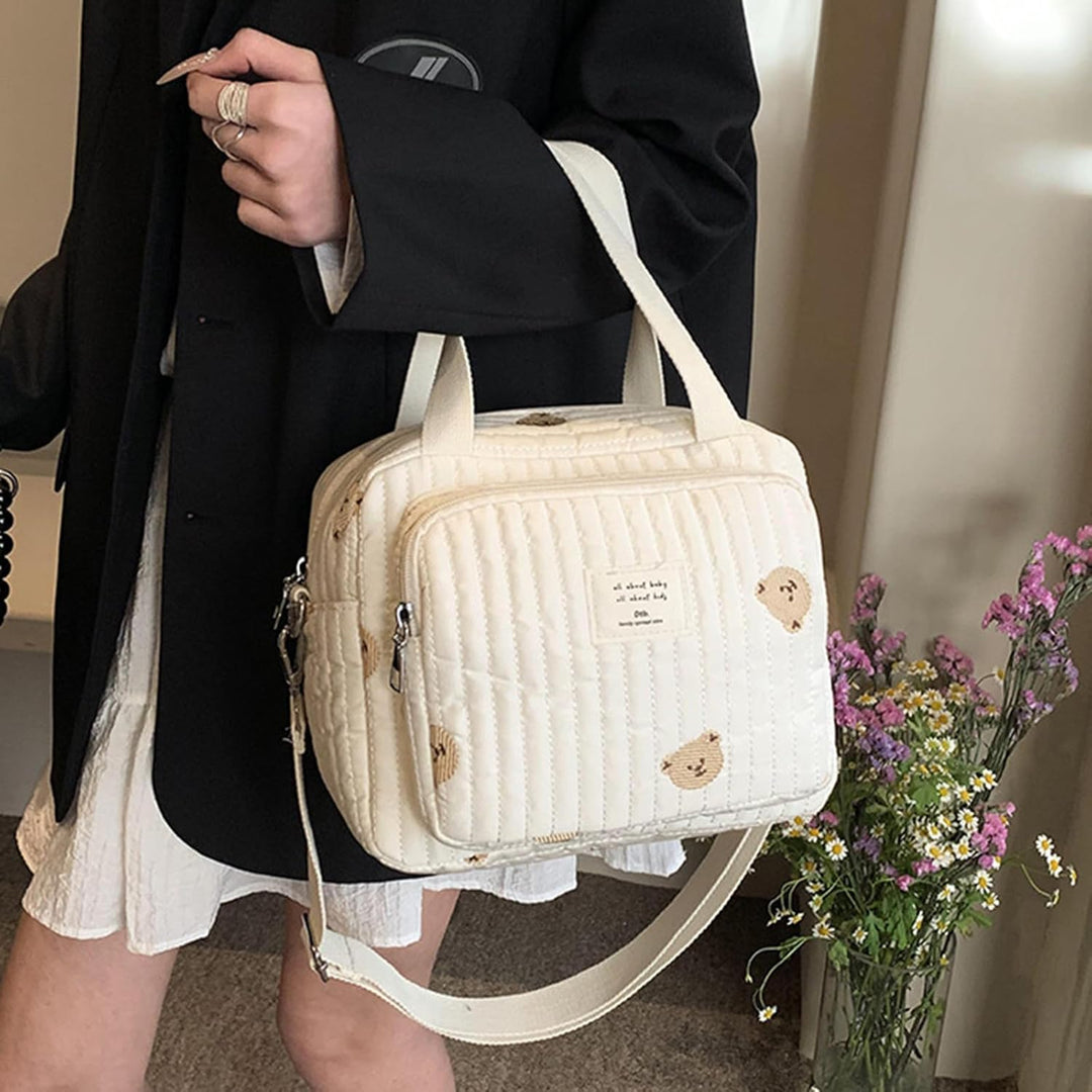 Grosse Wickeltasche Bag, Kompakte Baby Windeltasche & Reisetasche, Vielseitige Tragetasche mit Schul