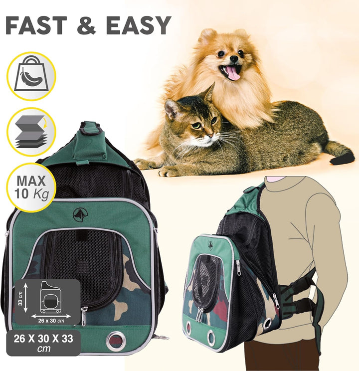 Croci C2058890 Kleiner Rucksack Fast und Easy, 30 x 33 x 26 cm