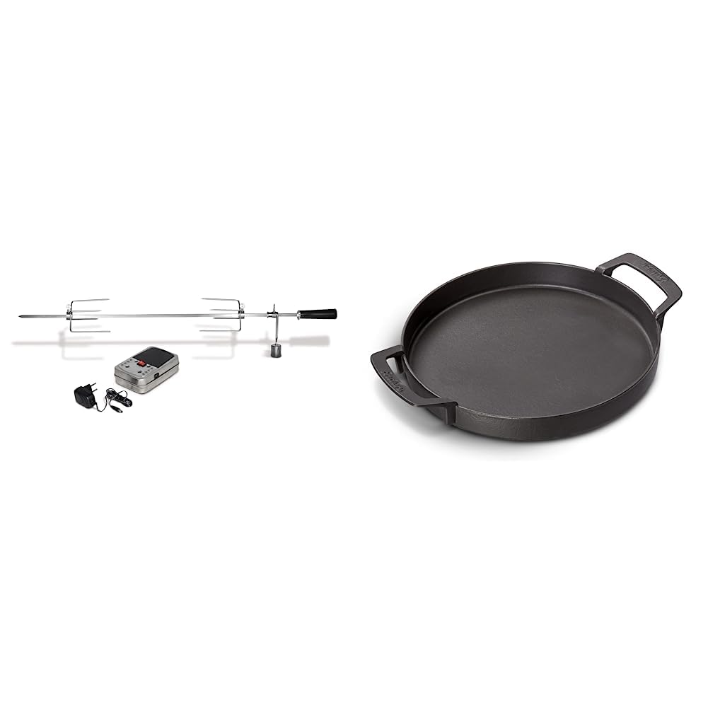 Enders Edelstahl-Grillspiess für Boston 6 Grillspiess Boston 6 silber & ® SWITCH GRID Pfanne Bundle