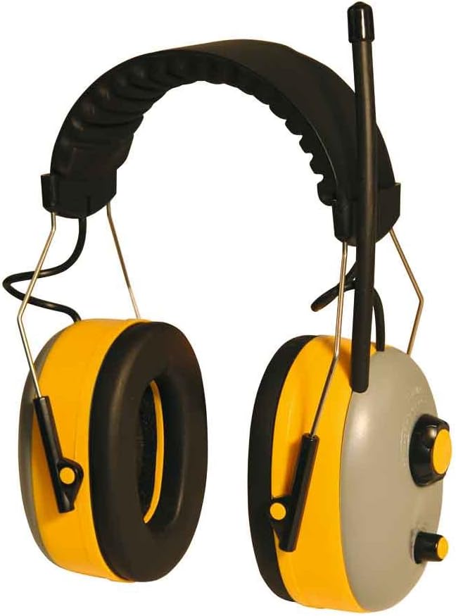 Kerbl 34725 Gehörschutz mit FM-Radio, Gelb