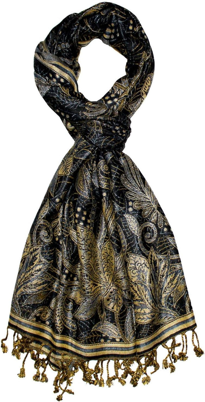 Lorenzo Cana Marken Damenpashmina Schal Schaltuch Stola Umschlagtuch Naturfaser opulentes Muster in