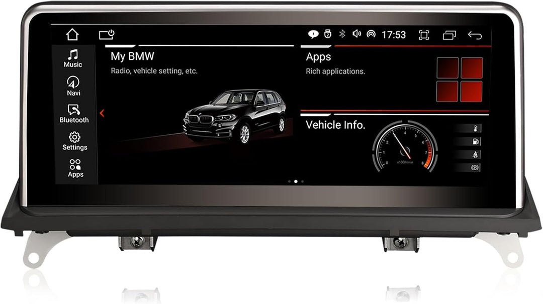 Erisin 10.25 Zoll 8-Kern 4GB RAM 64GB ROM Android 12 Autoradio Bluetooth mit GPS Navi für BMW X5 E70