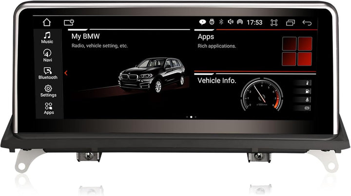 Erisin 10.25 Zoll 8-Kern 4GB RAM 64GB ROM Android 12 Autoradio Bluetooth mit GPS Navi für BMW X5 E70