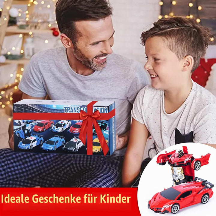 Ferngesteuertes Roboter Auto Kinder mit Gestenerfassung, Licht &amp; Musik, 2.4GHz 360° Drehung 1:18 Ver