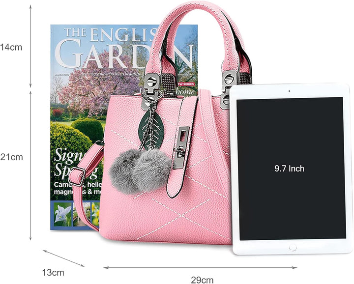 NICOLE &amp; DORIS Damen-Handtaschen, Schultertasche, Umhängetasche, für Damen, modisch, Retro, Handtasc
