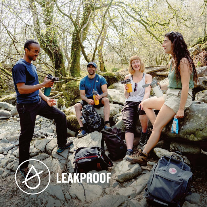 Stanley Quick Flip Trinkflasche Edelstahl .71L/24OZ Saffron – Thermosflasche Auslaufsicher - Hält 12