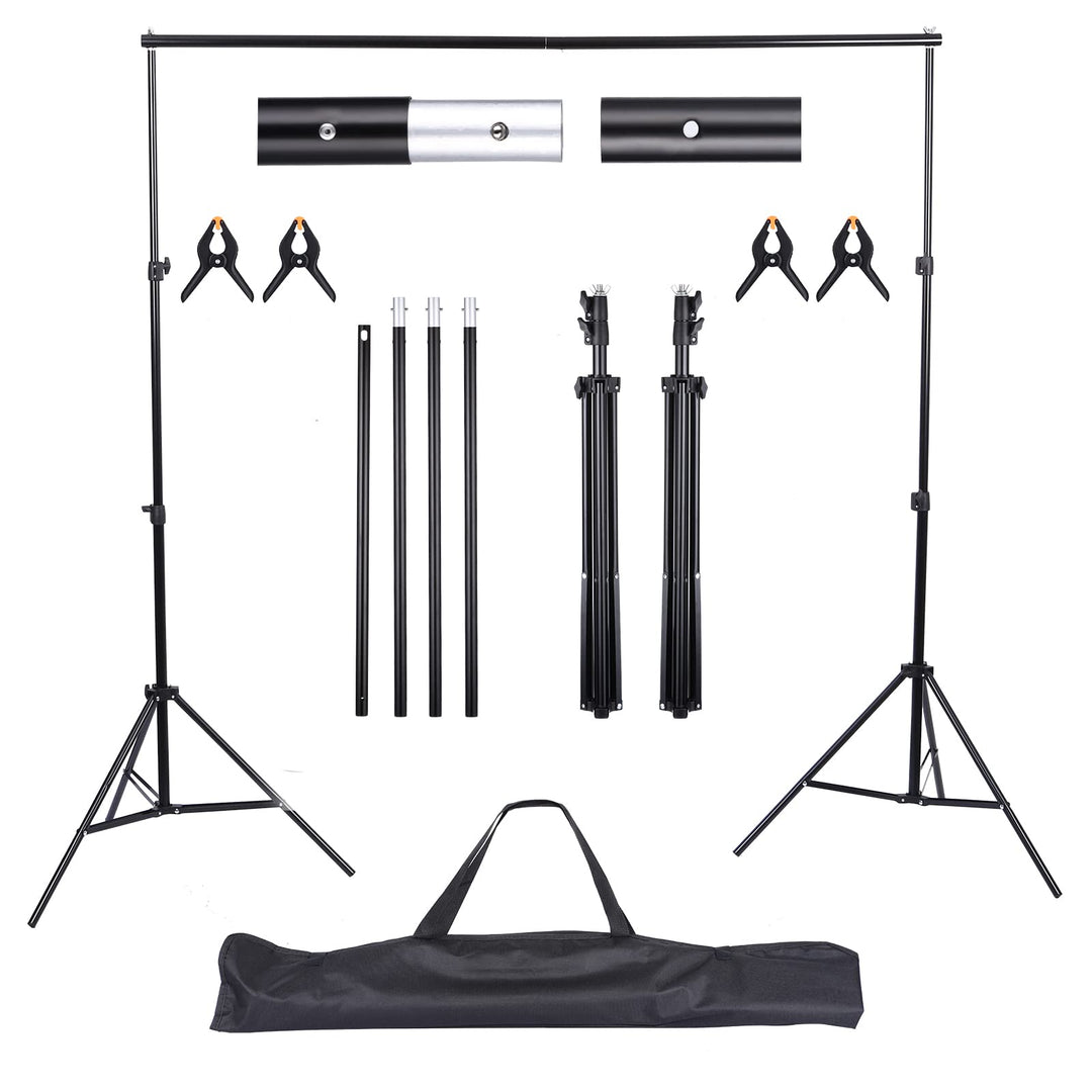 UNIDEAL Hintergrund Ständer 2 x 3M, Verstellbarer Hintergrund Stützsystem Satz, greenscreen ständer,