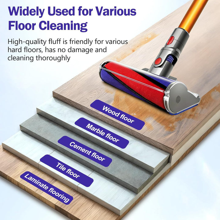 Bürste Ersatzbürste für Dyson V6 V7 V8 V10 V11 Staubsauger Roller Bodenbürste, Softwalzen für Dyson