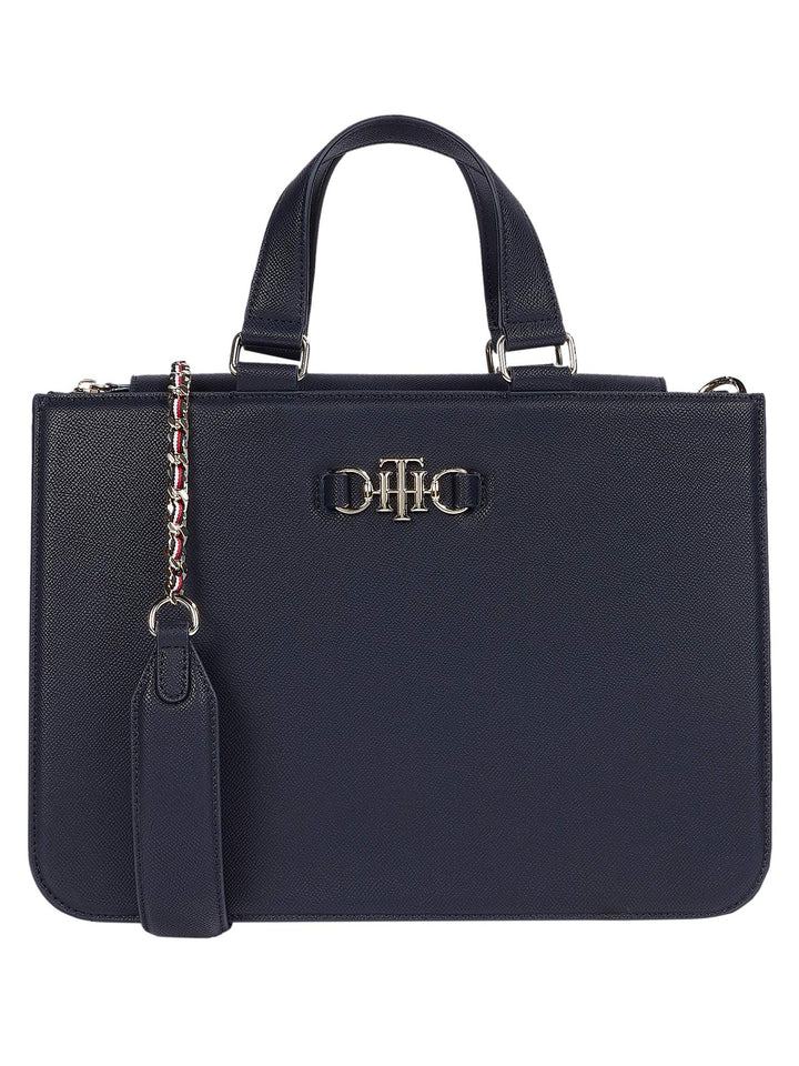 Tommy Hilfiger Damen Handtasche Tasche TH Club Tote Blau AW0AW09680-DW5
