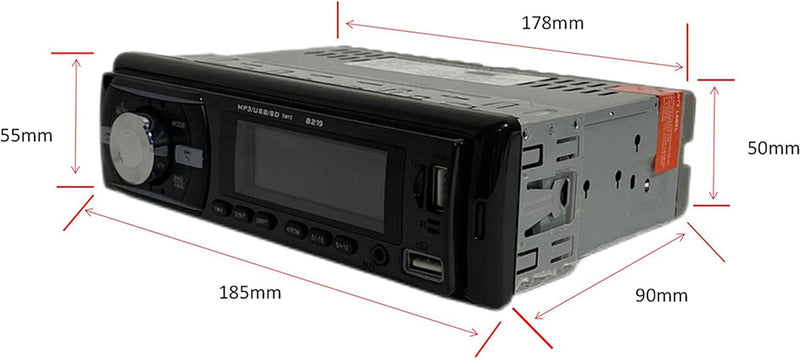 Retoo Autoradio mit Bluetooth Freisprecheinrichtung und Fernbedienung, 1 DIN MP3 Player mit 2 USB fü