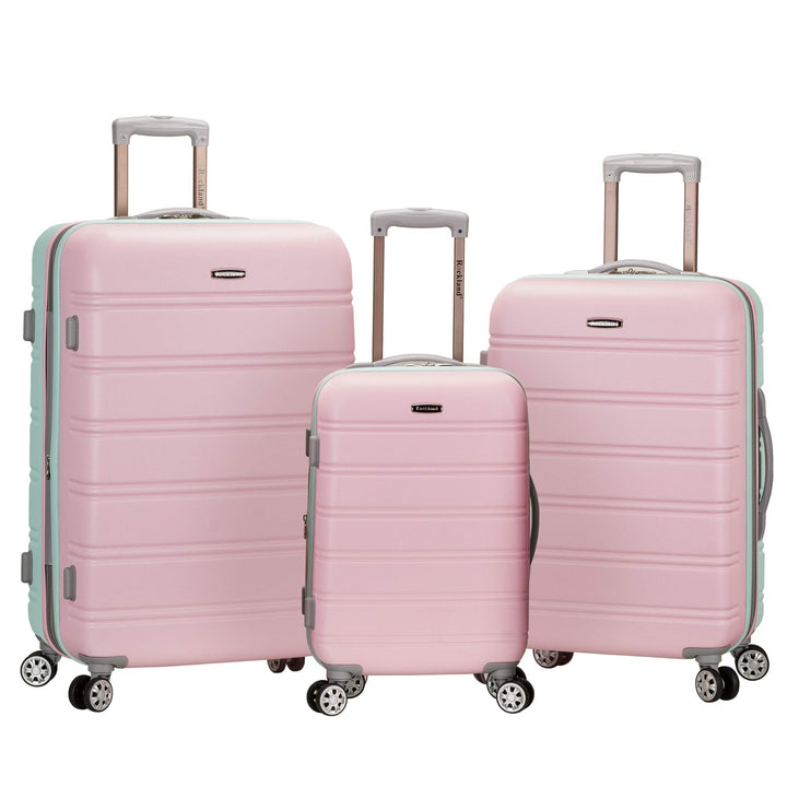 Rockland Melbourne Hardside Erweiterbares Spinner-Rad Gepäck, Minze, 3-Piece Set (20/24/28), Melbour