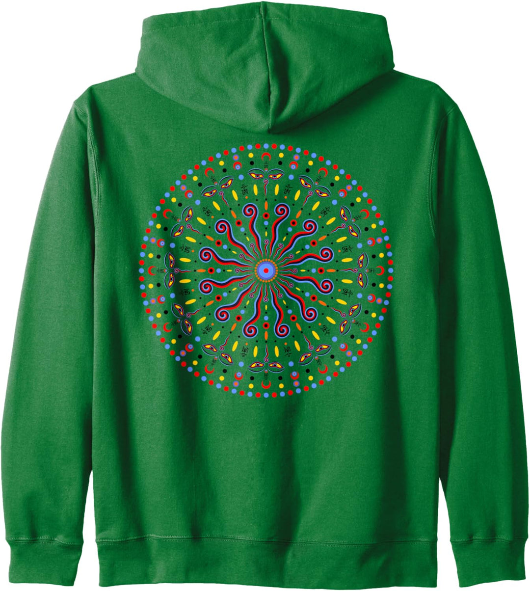 Wisdom Eyes Of Buddha - Filigranes Indien Mandala 1 - Fan Fun Kapuzenjacke