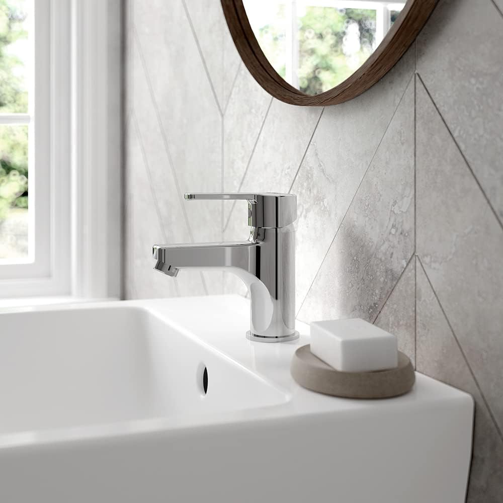 Ideal Standard B1149AA Calista Einhebel-Waschtischmischer, Chrom, Ablaufgarnitur Basin Mixer no Wast