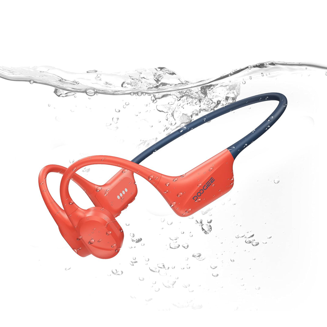 DOOGEE Knochenschall Kopfhörer, IP68 Wasserdicht Schwimmen Kopfhörer, Bluetooth 5.4 Sportkopfhörer,