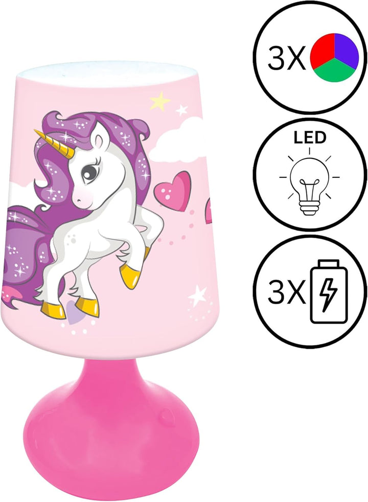 Lexibook, Einhorn, Mini Kabellose Nachttischlampe und Nachtlicht, MLT10UNI, Einhorn