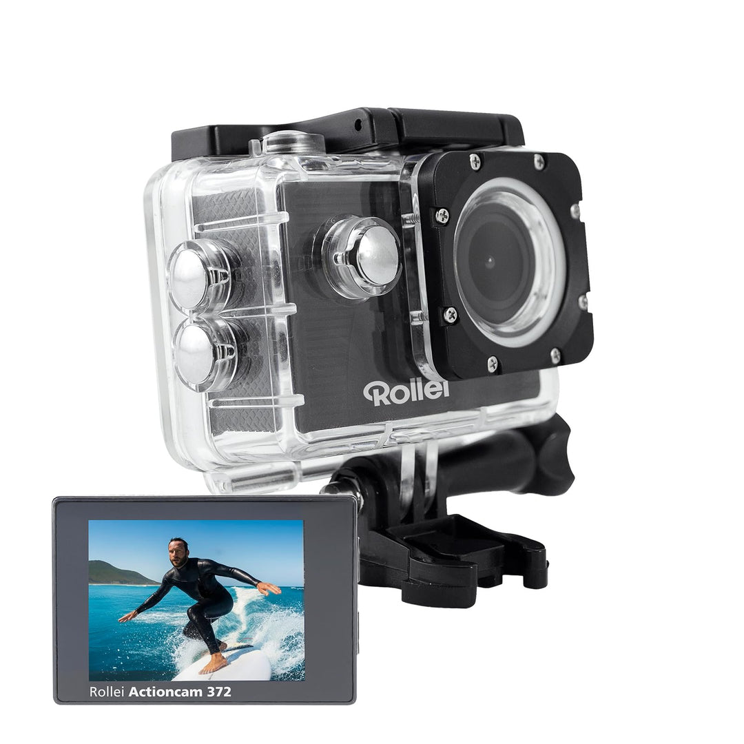 Rollei Actioncam 372 - Action-Camcorder mit Full HD Video Auflösung 1080/30 fps, bis 30 m wasserfest