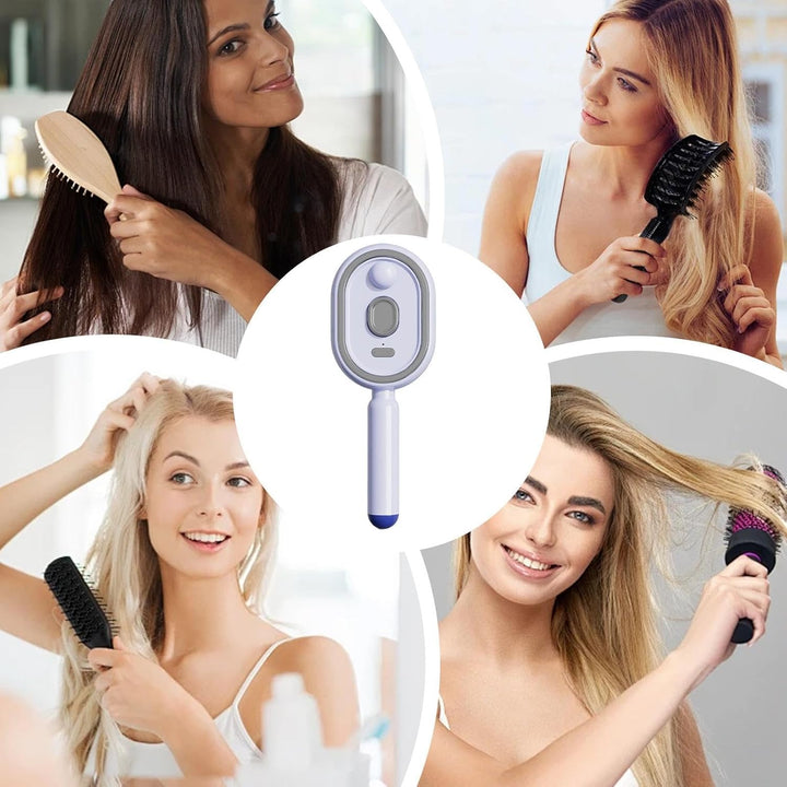 Générique Wasserbürste für Haare, Werkzeug zum Bürsten von Vibration und Nebel, elektrische Bürste m