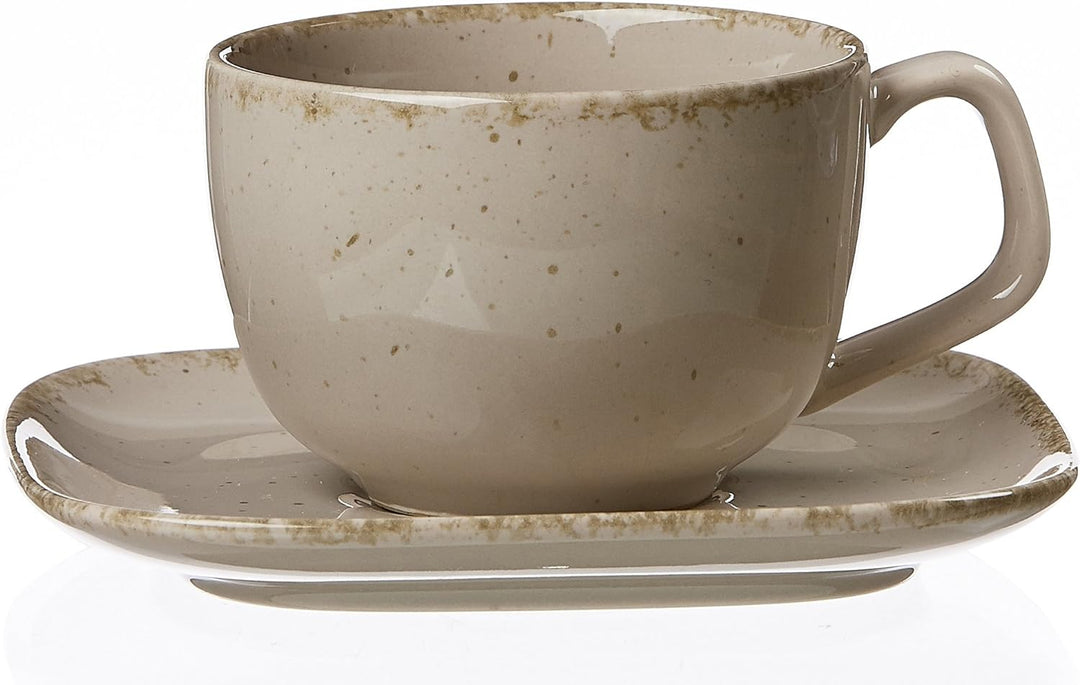 Ritzenhoff & Breker Kaffeeservice Casa, 12-teilig, Nougat, 33 x 33 x 18 cm Kaffeeservice Nougat, Kaf
