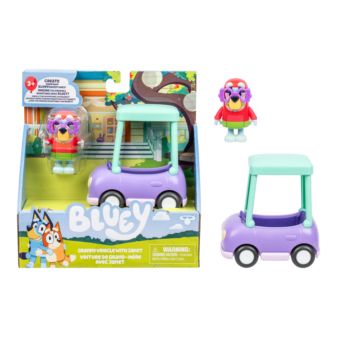 BlueY Auf geht die Fahrt Freunden in diesem tollen kleinen Fahrzeug: Fahre mit Janet im Oma-Auto, ei