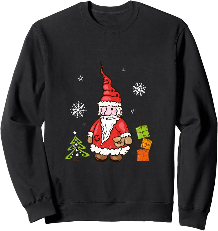 Nikolaus mit Tannenbaum Weihnachtsmann Geschenkidee Xmas Art Sweatshirt