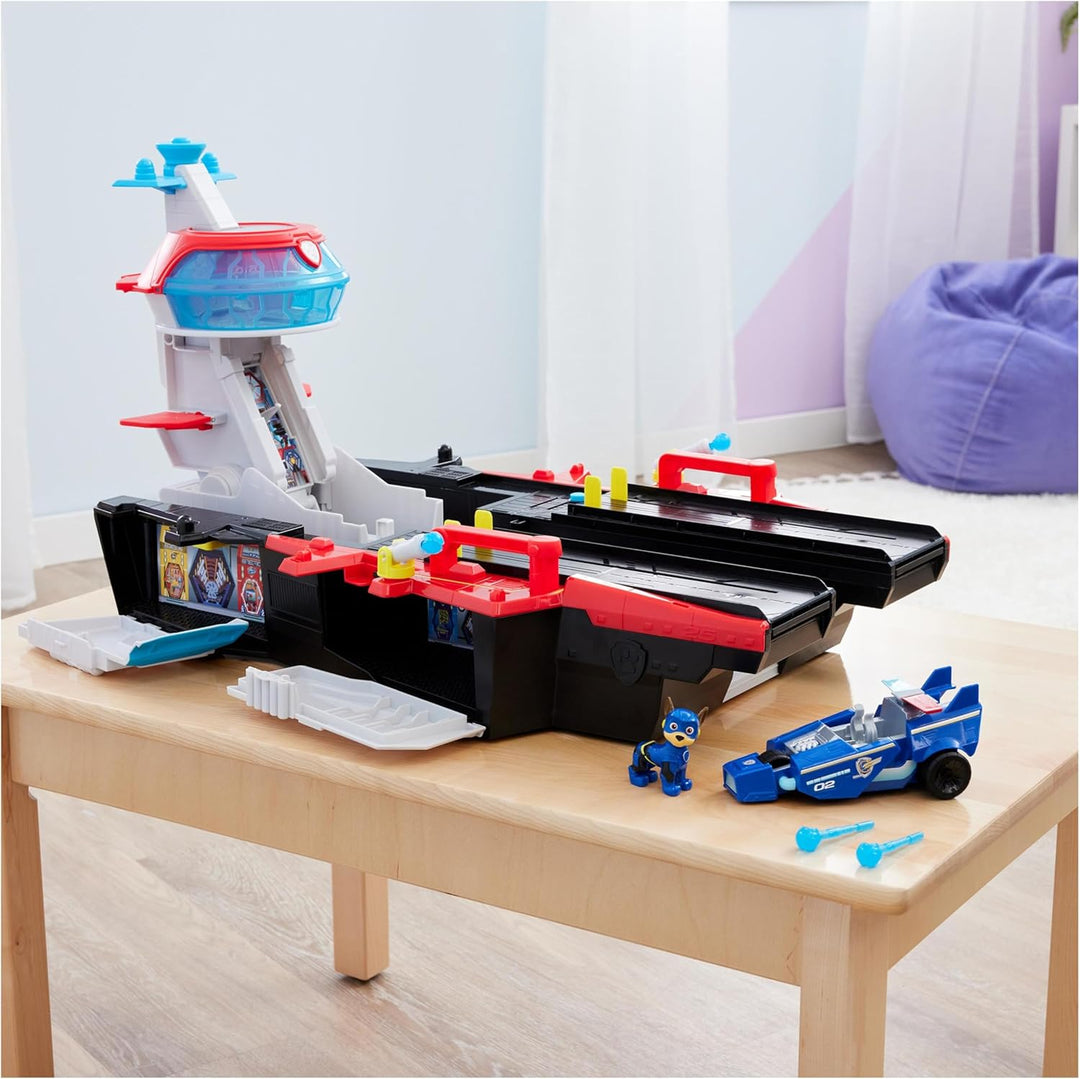 PAW PATROL: Der Mighty Kinofilm, Marine Hauptquartier Spielset, mit Chase Spielfigur und Superhelden