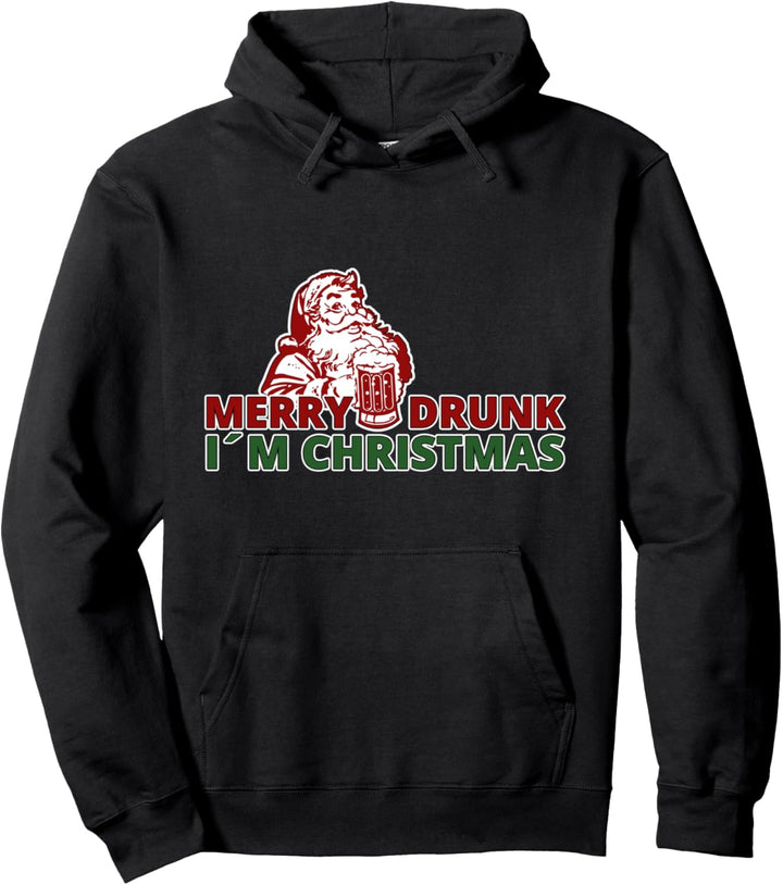 Merry Drunk I'm Christmas Pullover Hoodie