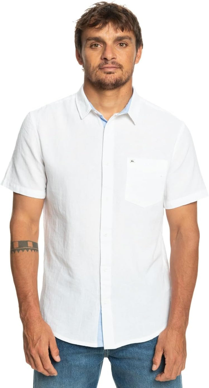 Quiksilver Herren Time Box Bluse (1er Pack), XS Wei&#xDF;