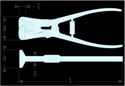 FACOM Hebel-Vornschneider, Länge: 210 mm, 1 Stück, 191A.22EL
