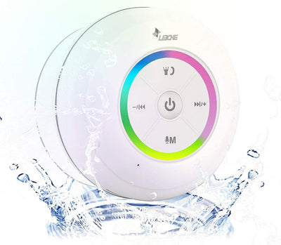 LEICKE Bluetooth Duschlautsprecher, Bluetooth Lautsprecher Shower, Staub-/Dampf-/Wasserdichter Dusch