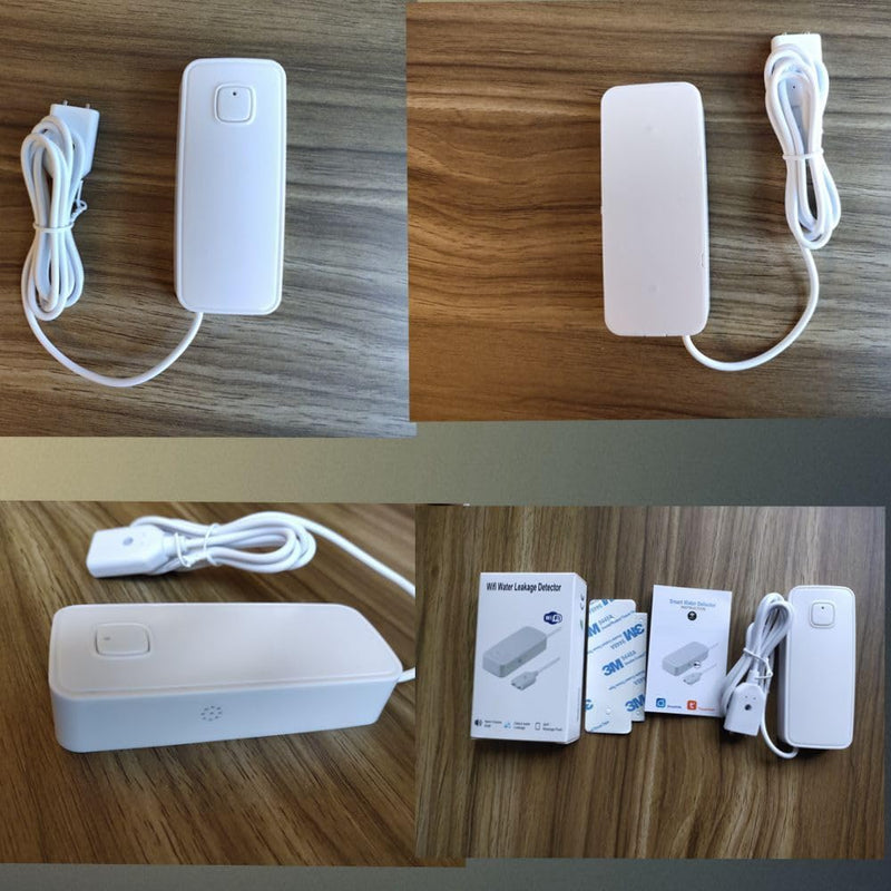 WiFi Wasserleck Sensor, 80dBwater Sensor Alarm, Sumpfpumpe Alarm, TUYA APP Kostenlose Fernüberwachun