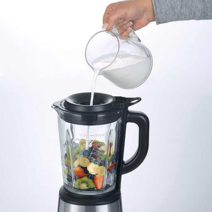 Ariete Power Blender 579, Mixer, 4 Edelstahlklingen, 2 Geschwindigkeiten + Pulse-Funktion, Rutschfes