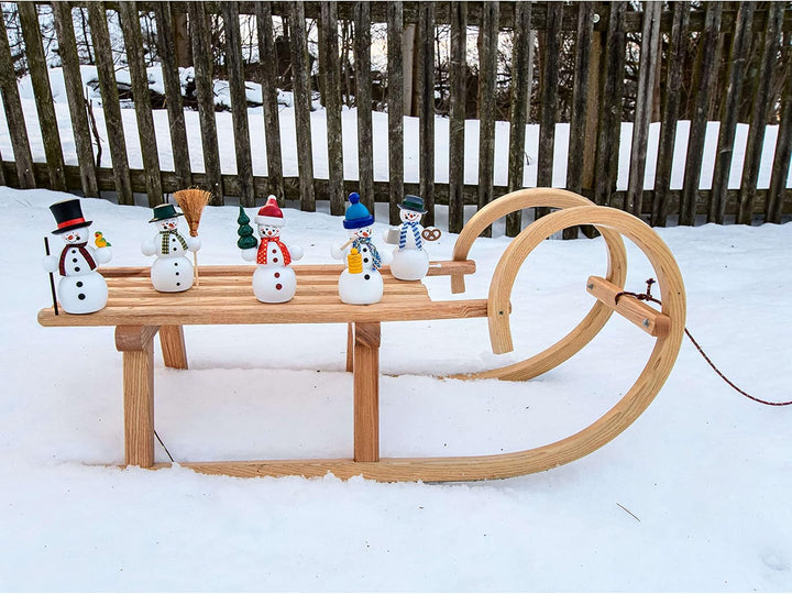 Seiffener Volkskunst | Räuchermännchen | Räucherfigur 16 cm | Schneemann | Original Erzgebirge | 122