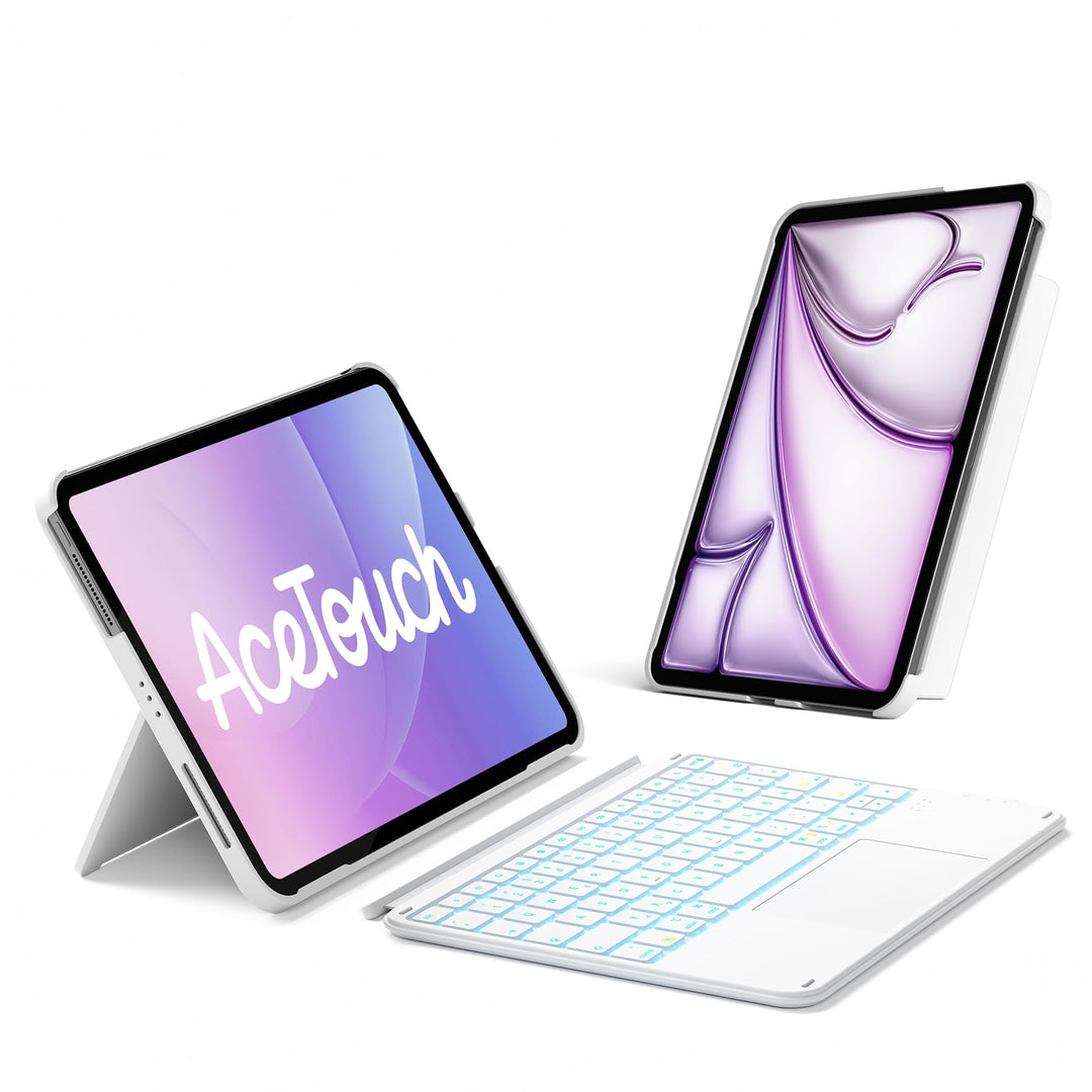 Inateck Hülle mit Tastatur,Ultraleichte Tastatur für iPad 11/10 Gen A16 2025 11 Zoll,iPad Air 11" M3