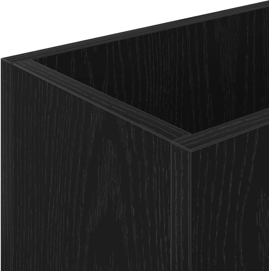 vidaXL Sonnenschirmhalter Schwarz Eichen-Optik 40 x 20 x 55,5 cm, Moderner Schirmständer aus Holzwer