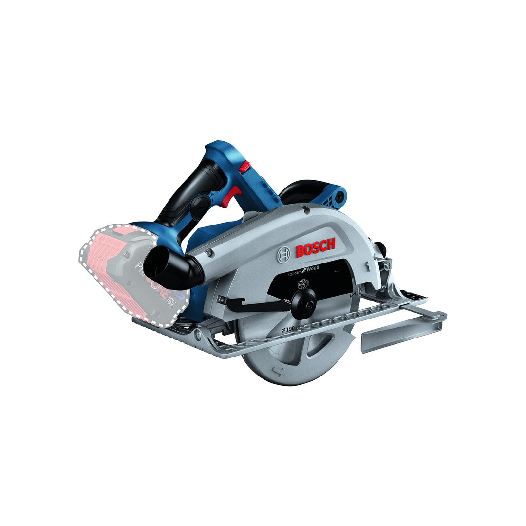 Bosch Professional BITURBO Akku Handkreissäge (ohne Akkus und Ladegerät, inkl. 1x Sägeblatt, Paralle