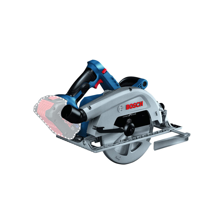Bosch Professional BITURBO Akku Handkreissäge (ohne Akkus und Ladegerät, inkl. 1x Sägeblatt, Paralle