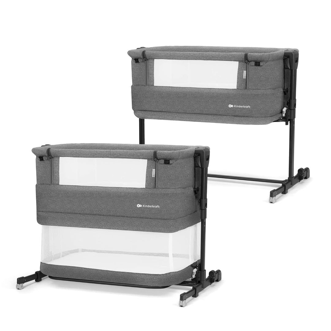 Kinderkraft NESTE GROW 3 in 1 Babybett, Beistellbett baby, Kinderbett ab Geburt für 2 Jahre, mit Mat