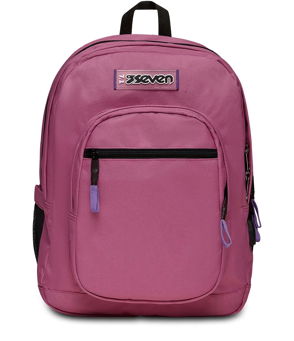 Seven Unisex Kinder Seven Freethink Rucksack Rucksack Freethink (3er Pack) 33 x 44 x 20 cm Raspberry