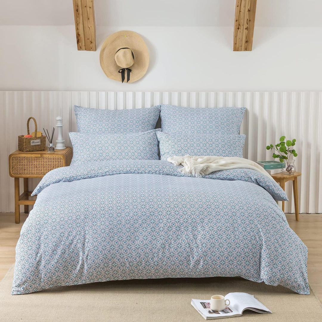 HENGWEI Blau Bettwäsche 135x200 2teilig Set Extraweiches Warm Bettwäsche-Sets für Einzelbett Hochwer