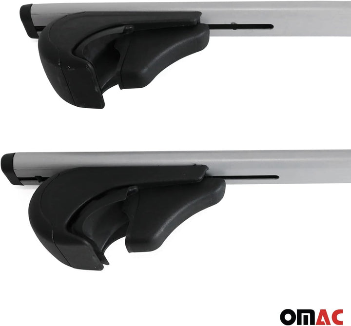 OMAC Dachträger Gepäckträger kompatibel mit VW Multivan T6 2015-2024 Grundträger Metall Grau 2X, Gra
