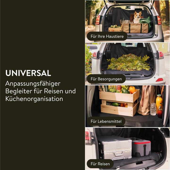 PRETEX Universal Kofferraum Schutzmatte - Kofferraumschutz für Hund wasserdicht & pflegeleicht - kom