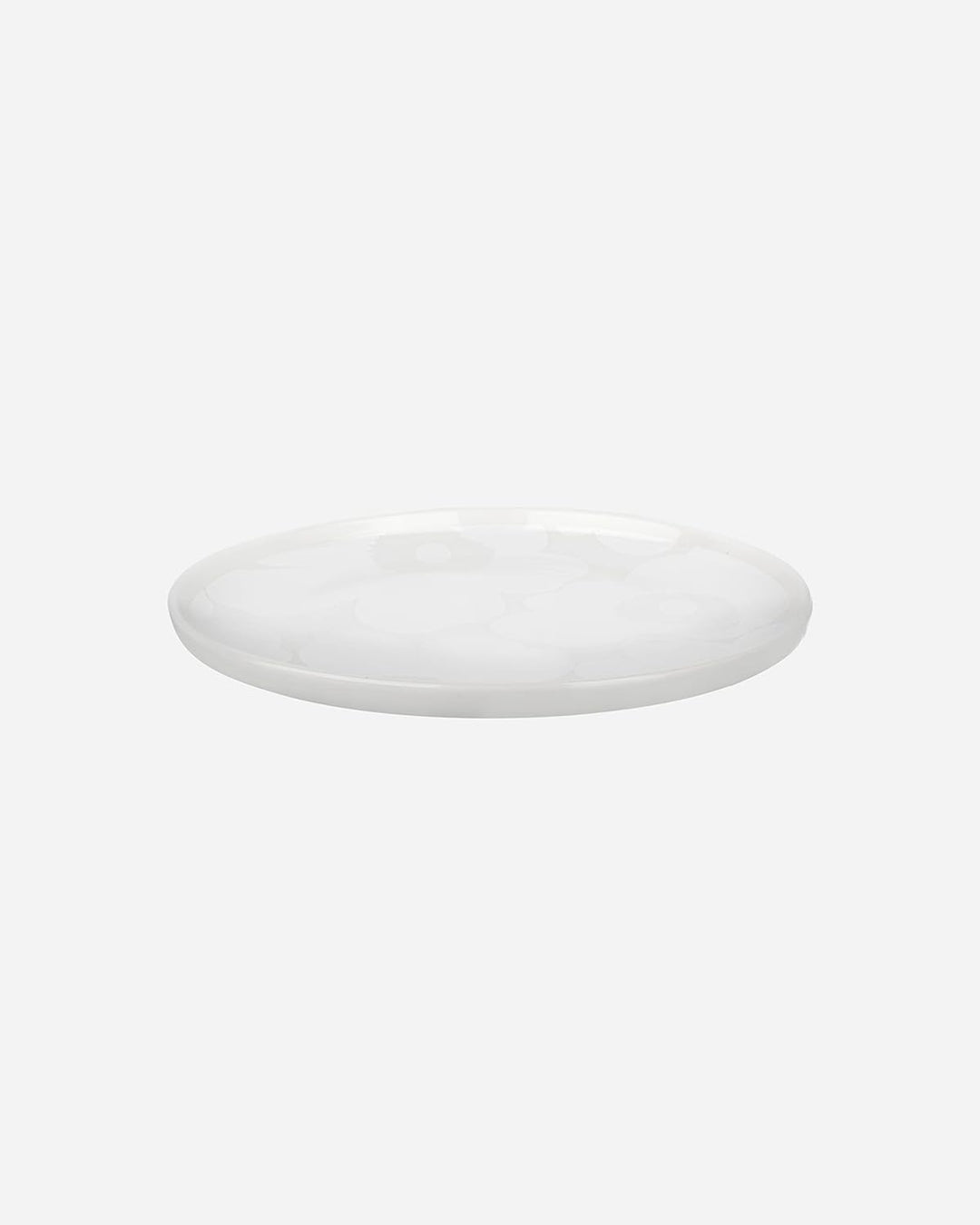 Marimekko Oiva Unikko Steingut, 20,3 cm, Weiss Plate (8") Weiss, Plate (8") Weiss