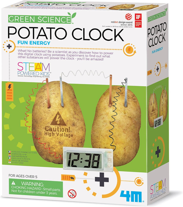 4M Green Science Potato Clock, Potato Clock