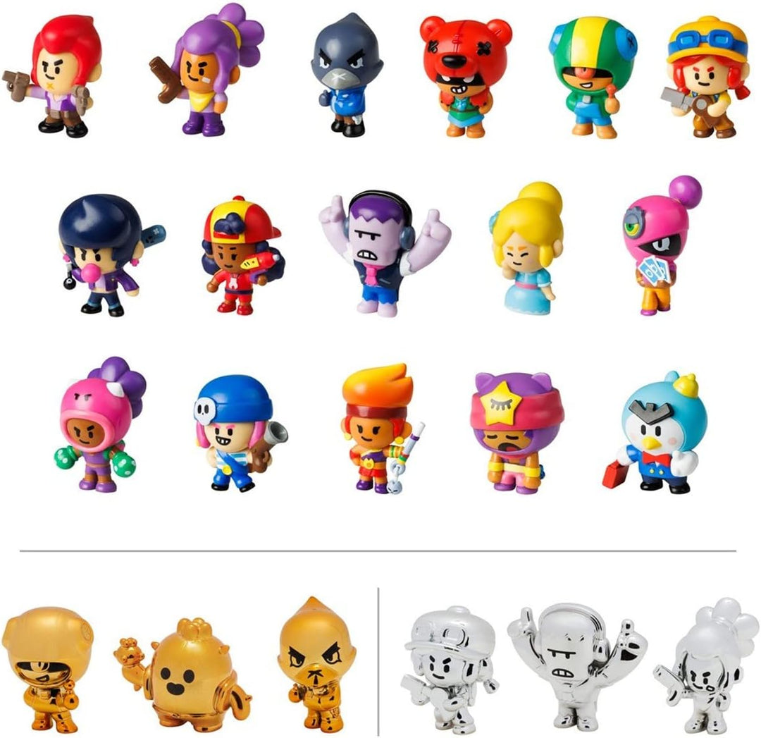 Brawl Stars P.M.I Collectible Figures - 5 Pack -Including 1 Rare Hidden Character (S1) (Random) (BRW