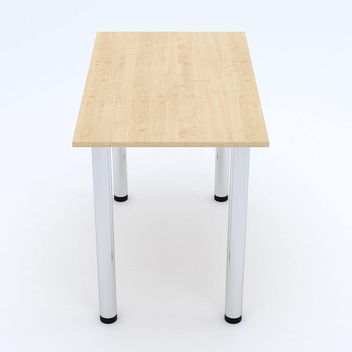 mikon 60x40 | Esszimmertisch - Esstisch - Tisch mit Chrombeinen - Küchentisch - Bürotisch | AHORN 60