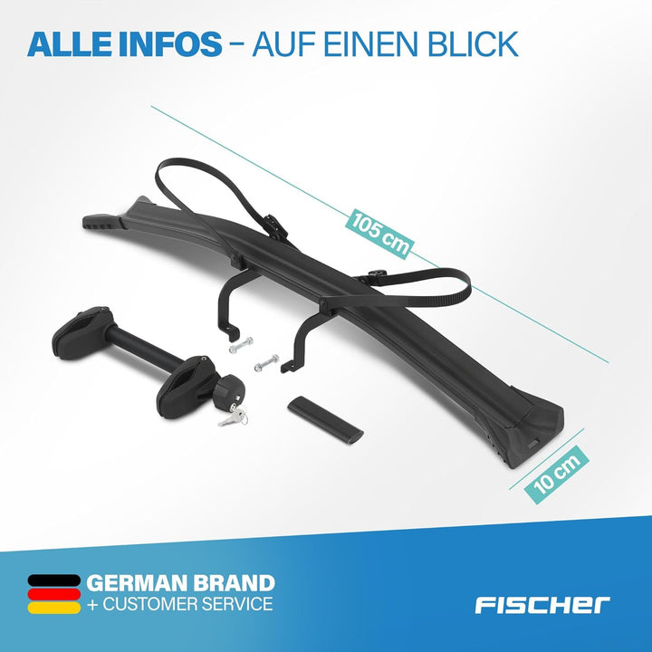 FISCHER Erweiterungssatz für Fahrradträger RoadLine Black, inklusive Montagematerial, für ein 3. Fah